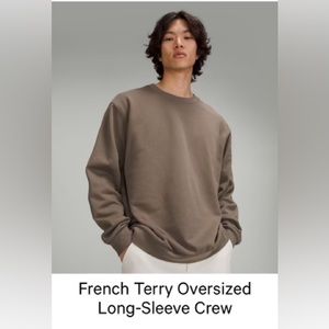 Lululemon French Terry Oversized
Long-Sleeve Crew size medium